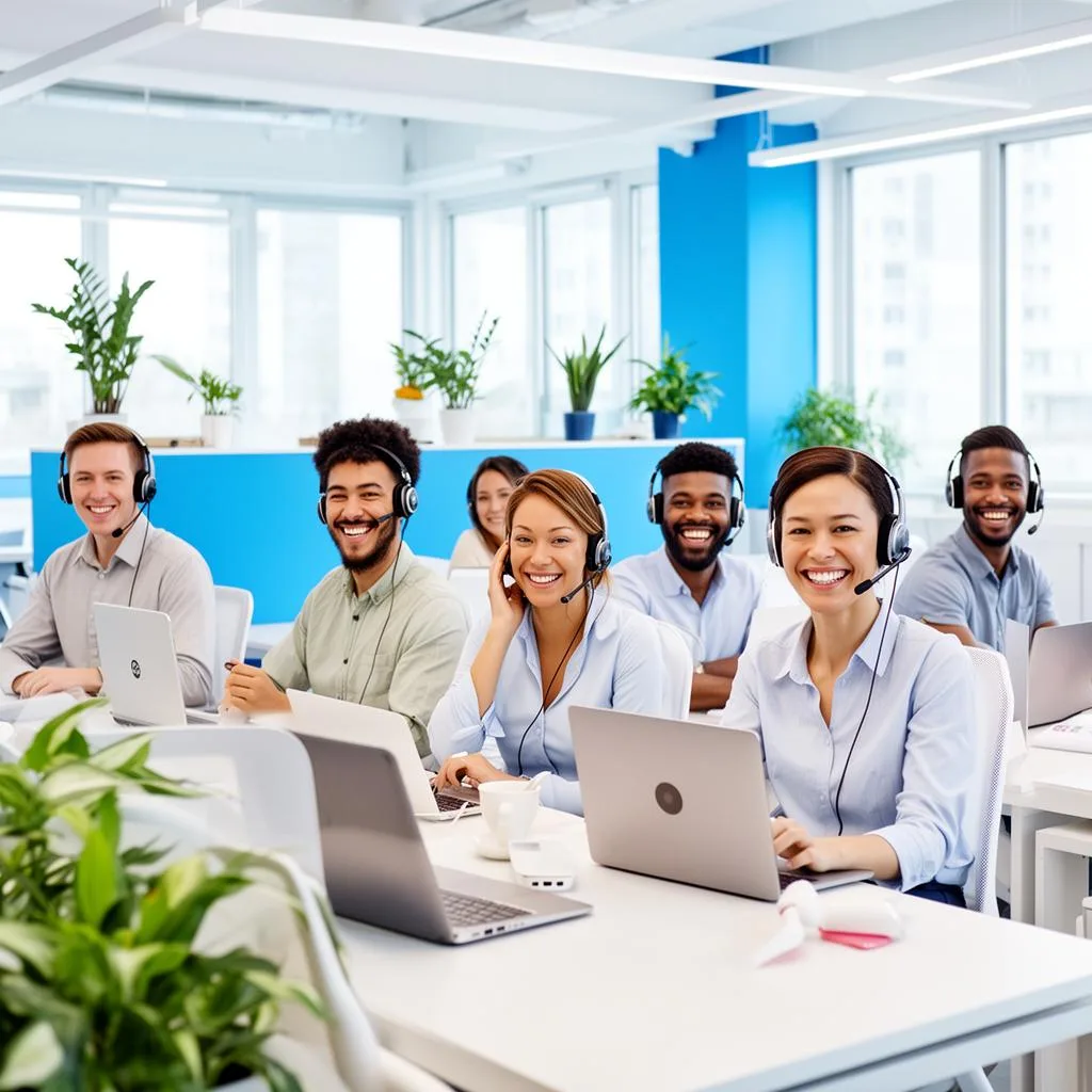 Equipe de atendimento omnichannel